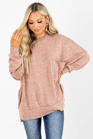 Pink Oversized Boutique Sweaters for Women
