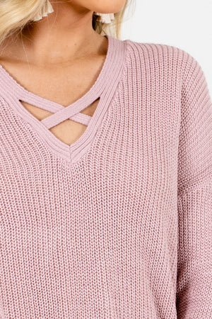 Pink Affordable Online Boutique Sweaters for Women