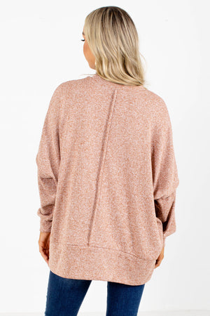 Women's Pink Pocket Boutique Sweater