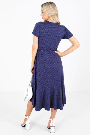 Women's Navy High-Low Hem Boutique Dress
