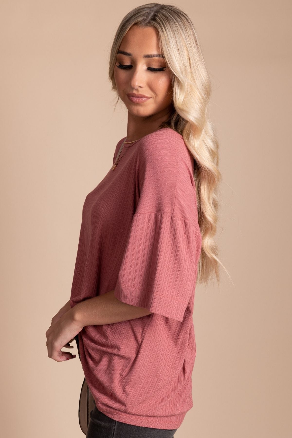 Pink Cute and Comfortable Boutique Tops for Women