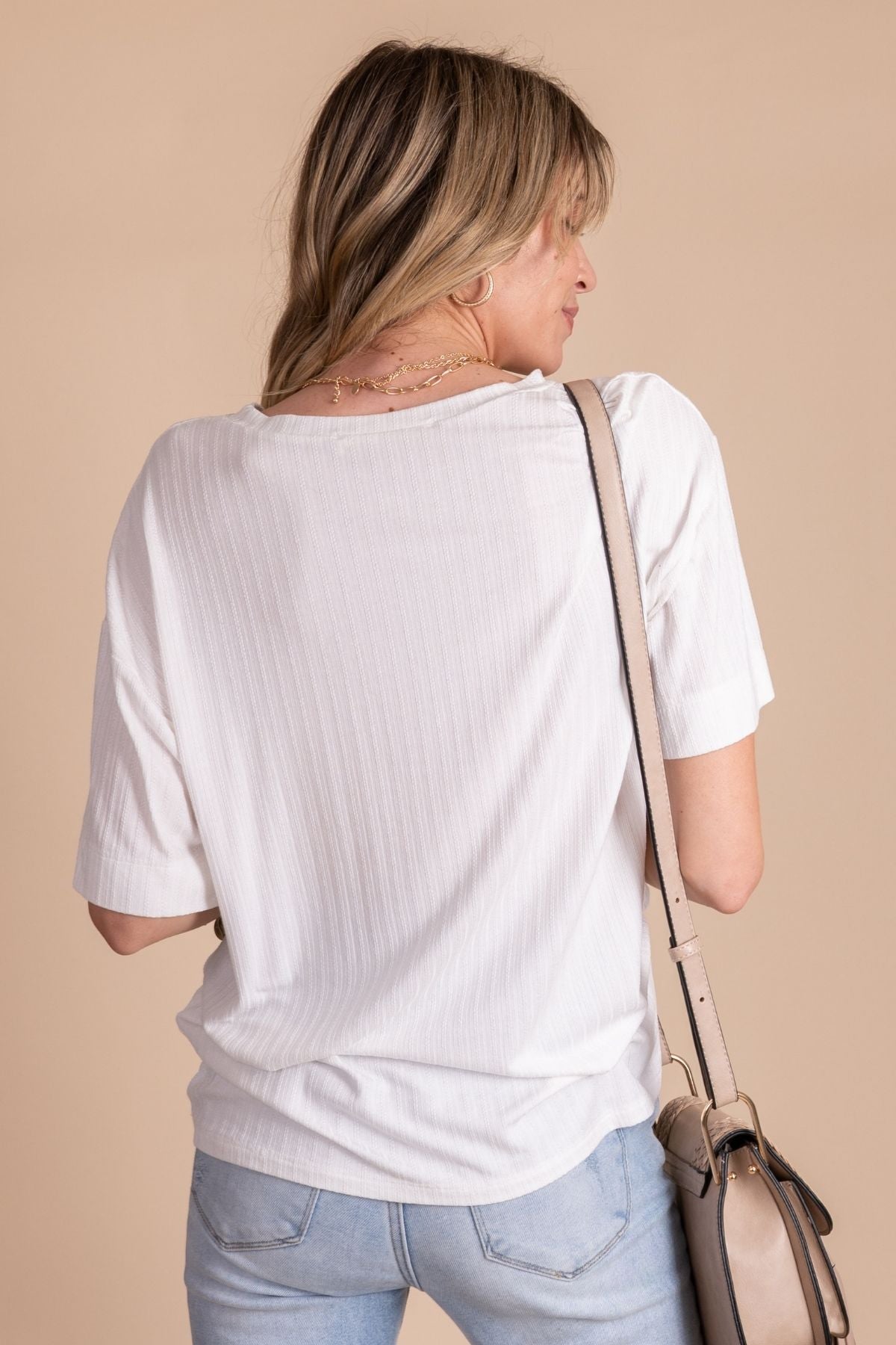 White High-Quality Boutique Tops for Women