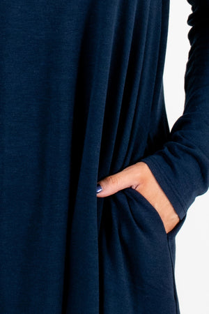 Navy Blue Affordable Online Boutique Clothing for Women