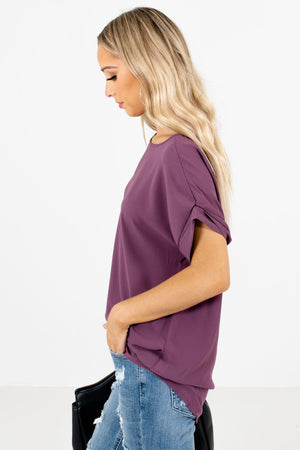 Purple Layering Boutique Blouses for Women