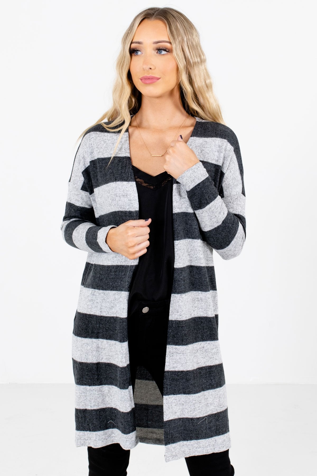 Women’s Gray Warm and Cozy Boutique Cardigan