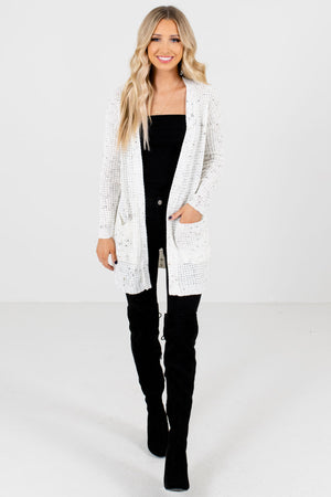 Women’s Cream Fall and Winter Boutique Cardigan