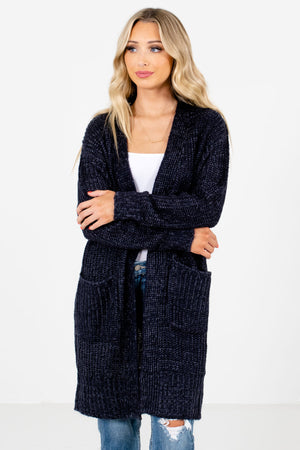 Women’s Navy Blue Warm and Cozy Boutique Cardigan