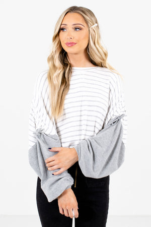 White Casual Everyday Boutique Tops for Women