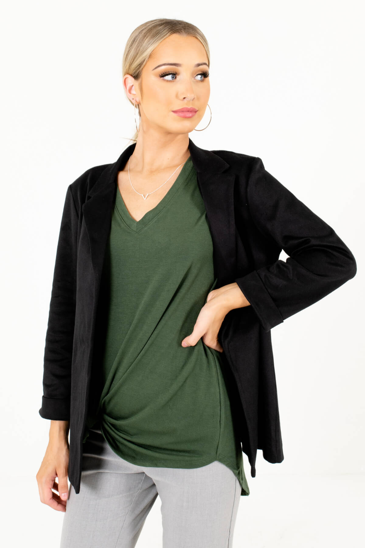 Green Cute and Comfortable Boutique Tops for Women