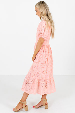 Southern Summer Pink Midi Dress