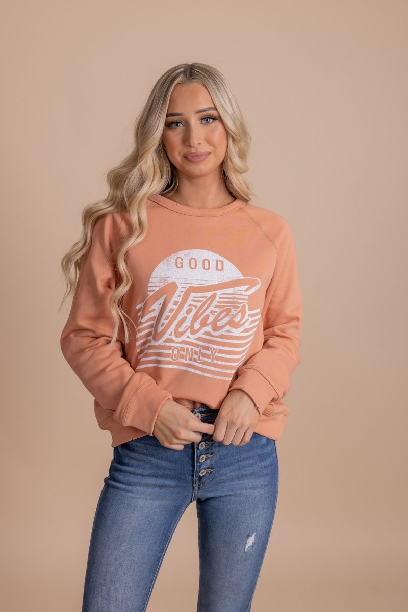 women's graphic pullover sweatshirt