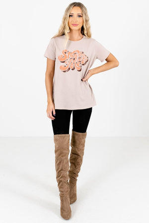 Women's Taupe Brown Fall and Winter Boutique Clothing
