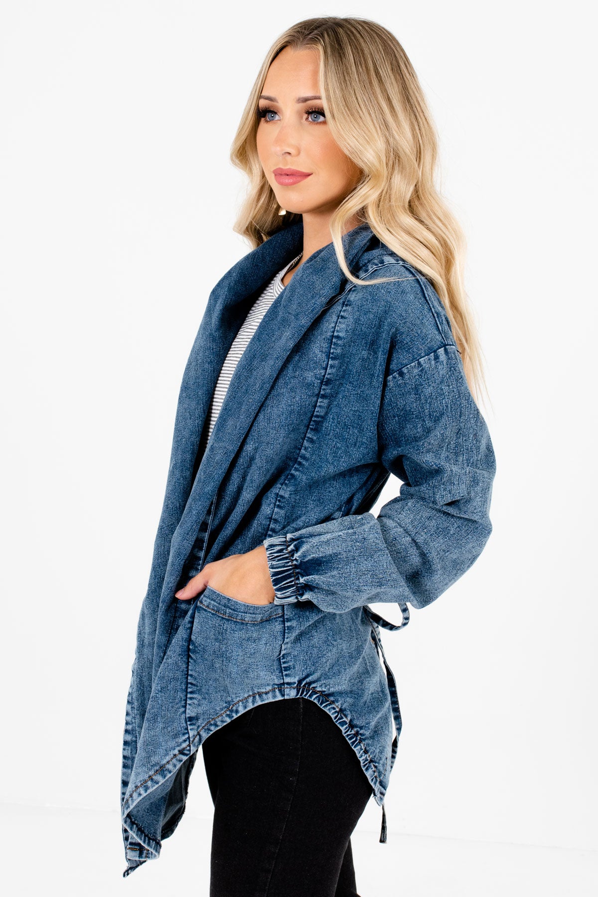Blue Cute and Comfortable Boutique Jackets for Women