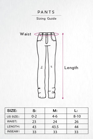 Pants Sizing Guide