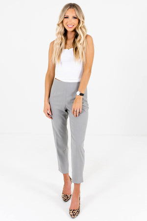 Heather Gray Cute and Comfortable Boutique Pants for Women