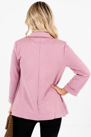 Dusty Rose Mauve Pink Blazers Affordable Online Boutique