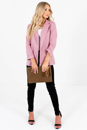 Dusty Rose Pink Soft Business Casual Boutique Blazers