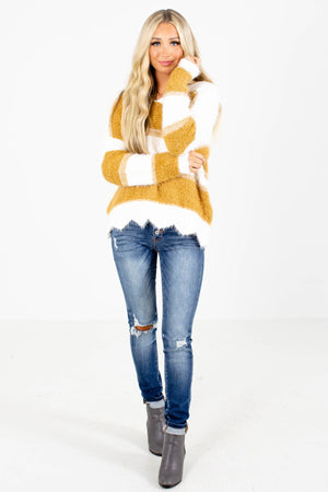 Women's Mustard Yellow Fall and Winter Boutique Clothing