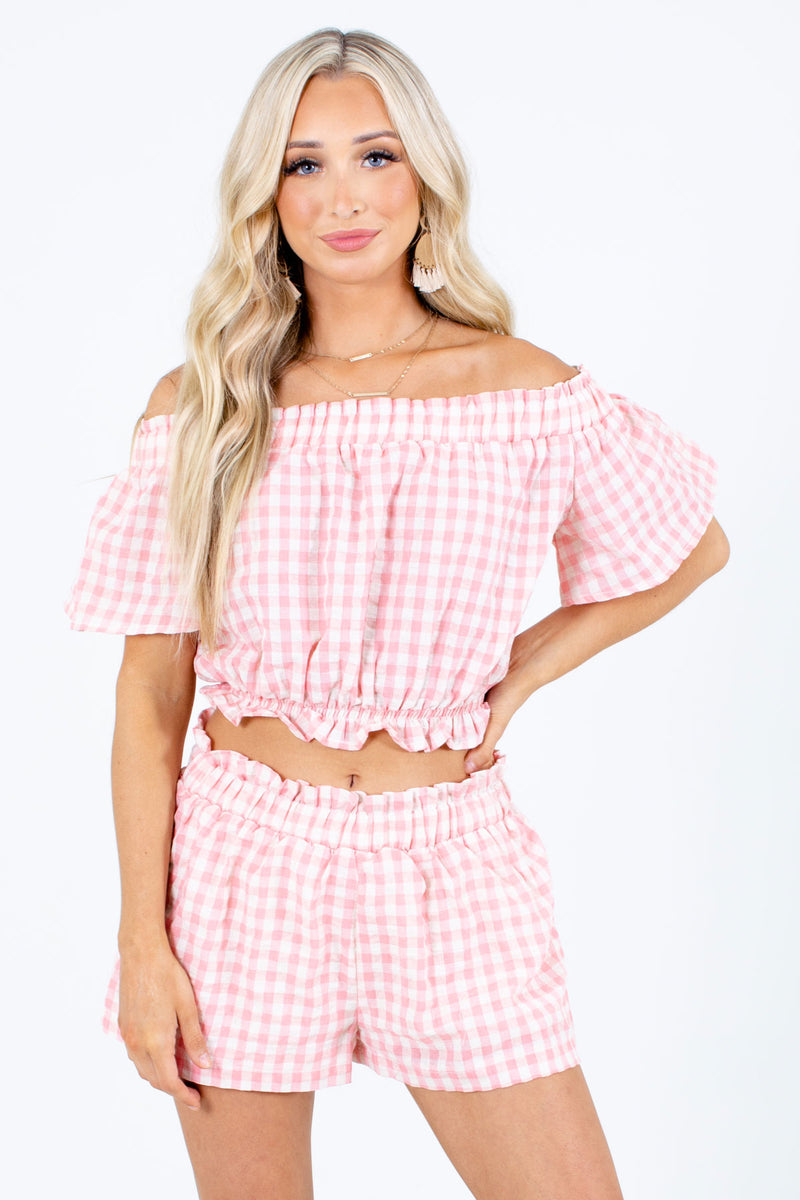 Summer Delight Pink Two-Piece Set