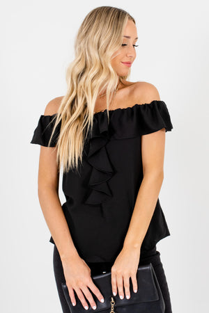 Black Cute and Comfortable Boutique Tops for Women