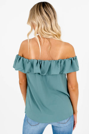 Women's Ruffle Accented Boutique Tops 