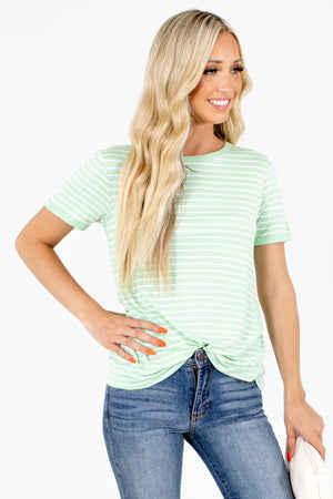 Women's Green Casual Everyday Boutique Top