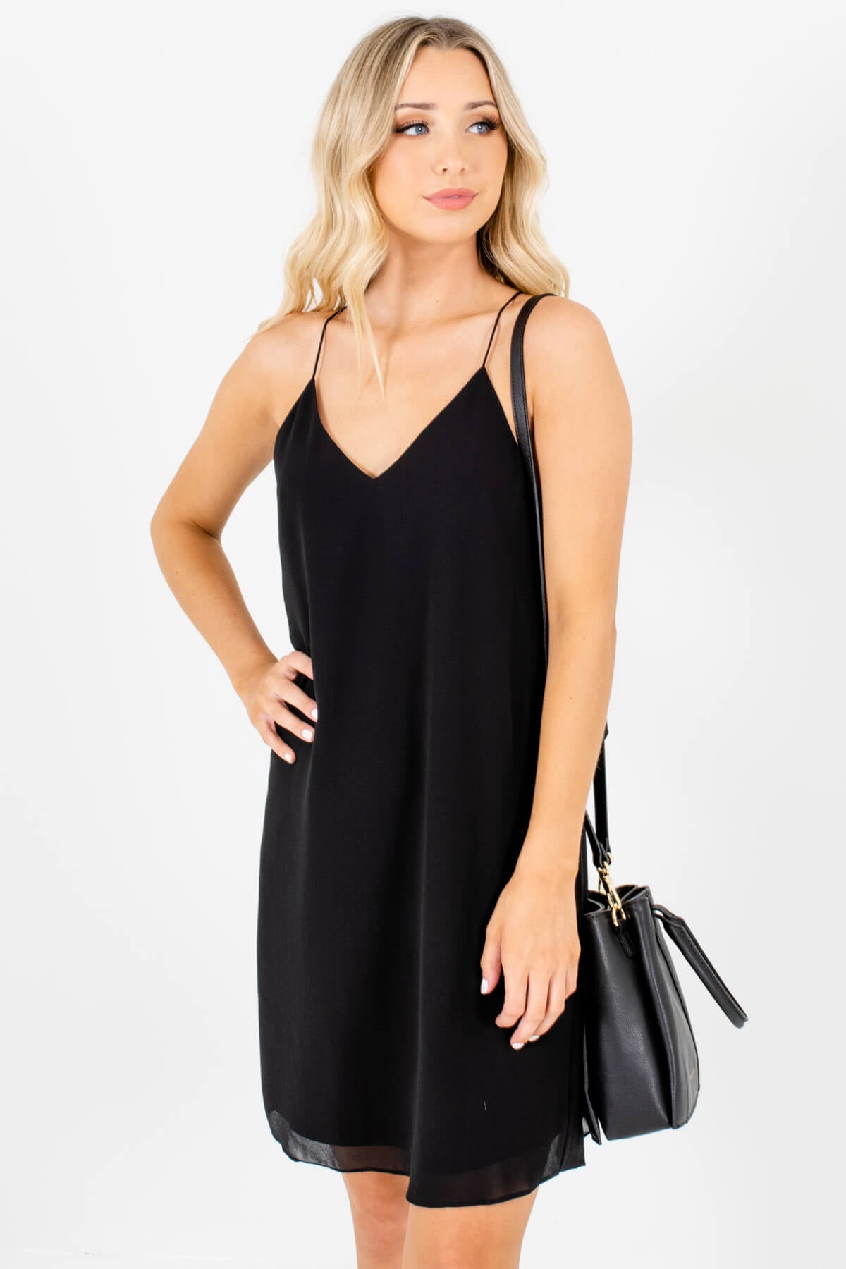 Women's Black Tank Style Boutique Mini Dress