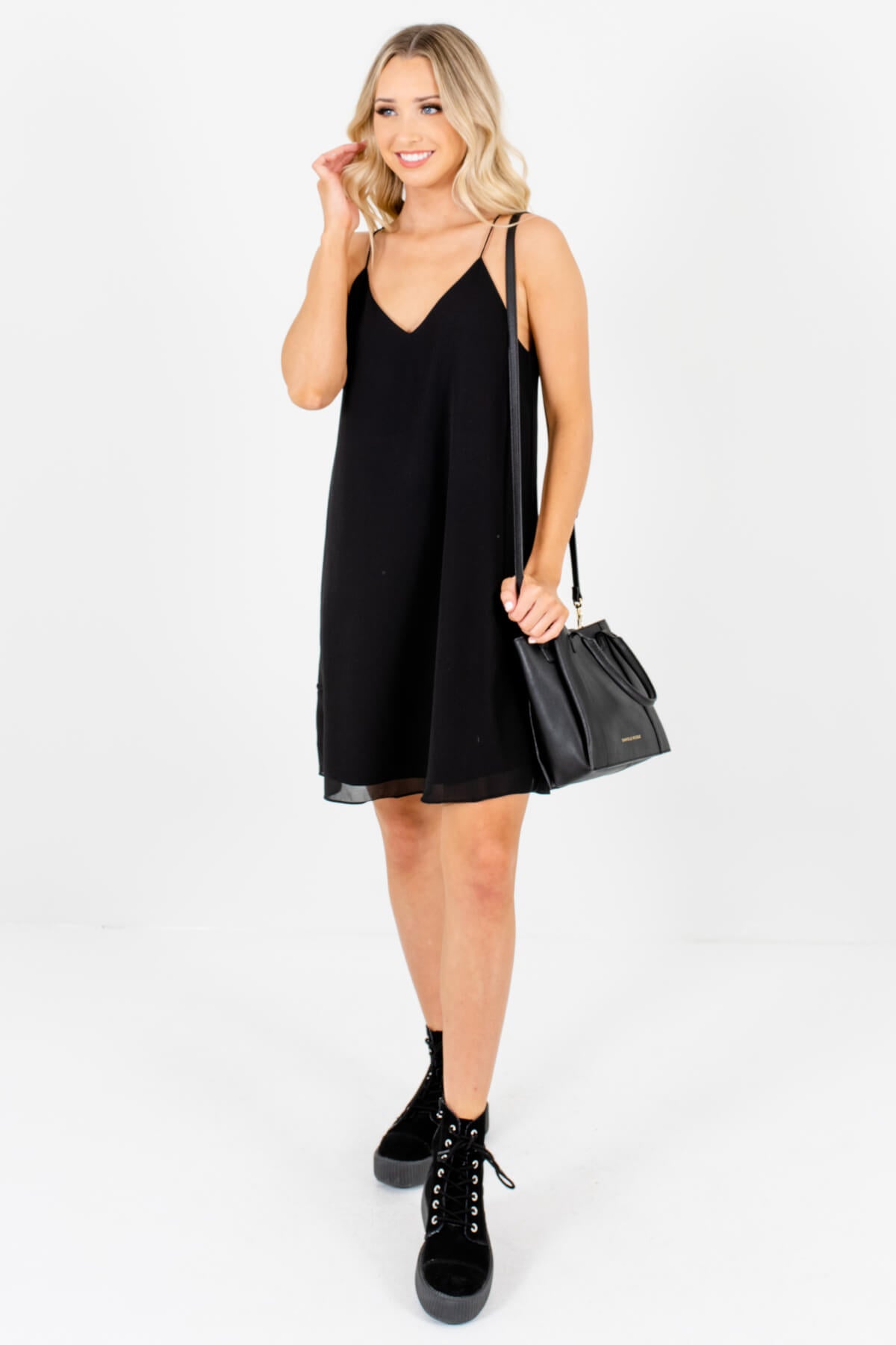 Black Cute and Comfortable Boutique Mini Dresses for Women