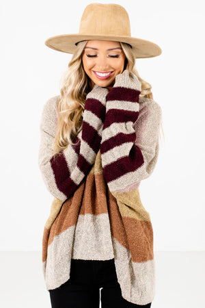 Beige Cute and Comfortable Boutique Sweaters for Women