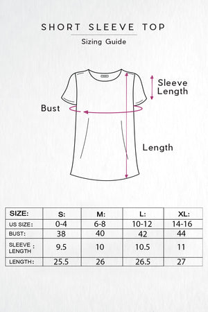 Short Sleeve Top Sizing Guide