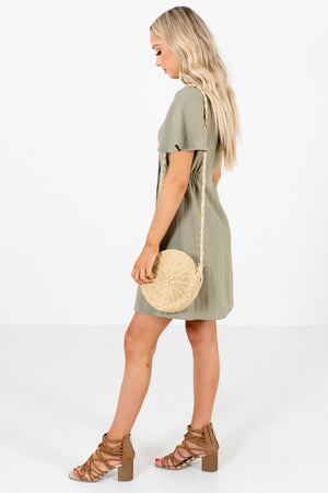 Women's Olive Green Spring and Summertime Boutique Clothing
