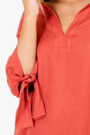 Dark Coral Affordable Online Boutique Clothing for Women