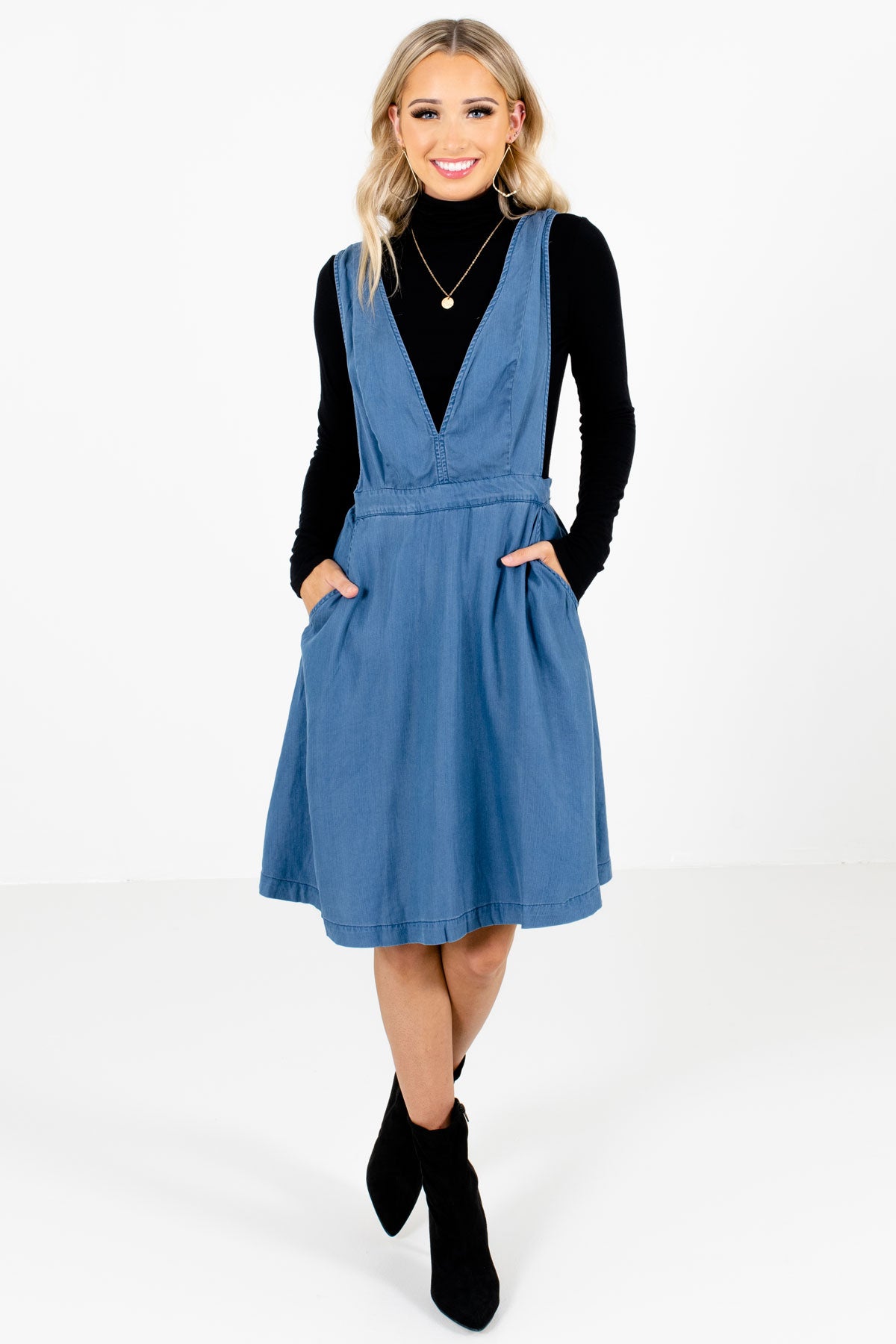 Women's Blue Fall and Winter Boutique Clothing