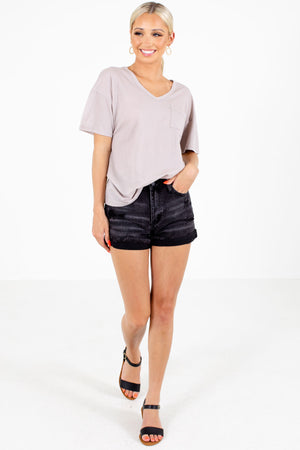 Women's Black Cute and Comfortable Boutique Shorts