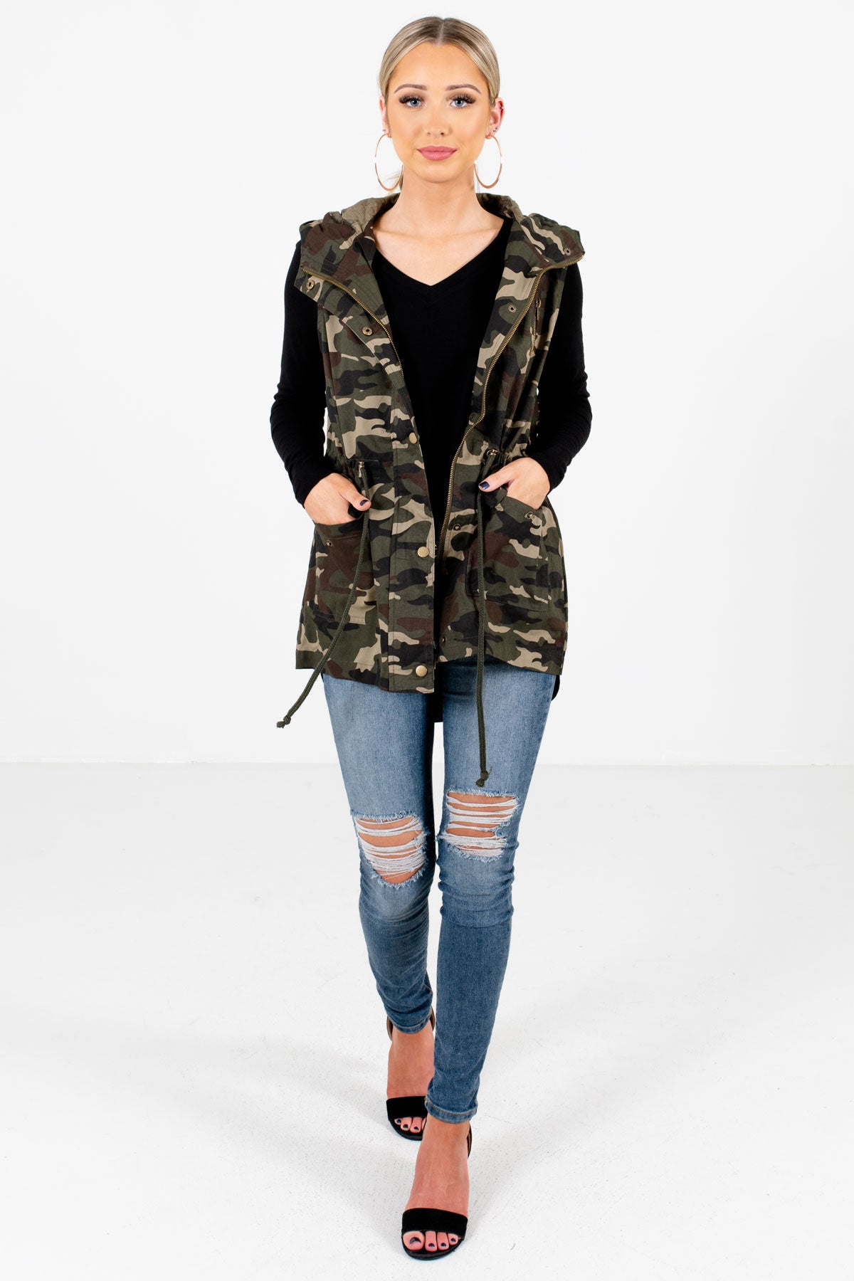 Women's Green Fall and Winter Boutique Clothing 