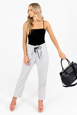 White Cute and Comfortable Boutique Pants for Women