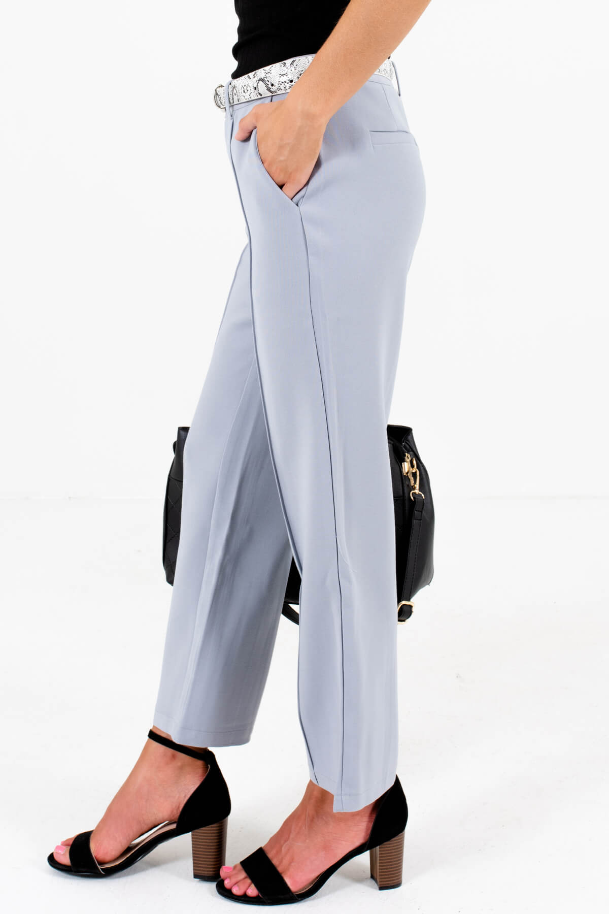 Buy Women Navy Solid Business Casual Regular Fit Trousers Online - 258895 |  Van Heusen