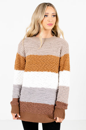 Brown Cute and Comfortable Boutique Sweaters for Women