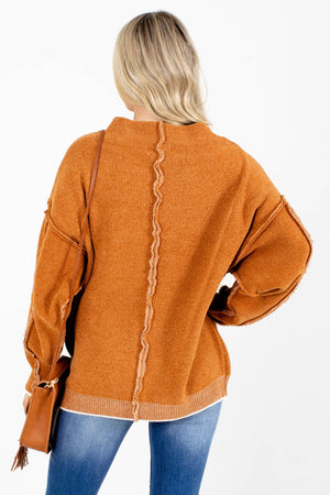 Women's Orange Fall and Winter Boutique Clothing