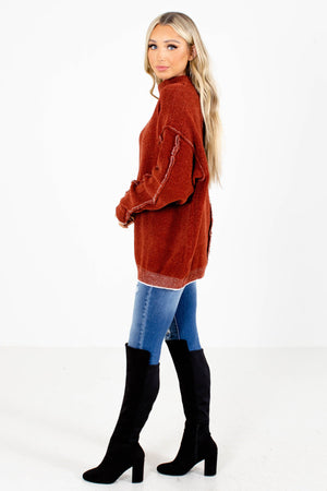 Women's Rust High Quality Boutique Sweater