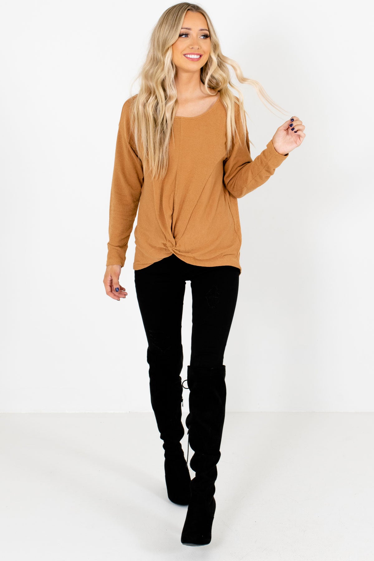 Women's Mustard Fall and Winter Boutique Clothing