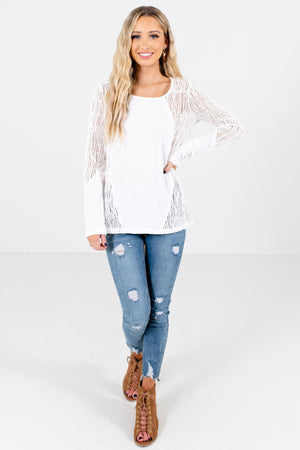 Women’s White Fall and Winter Boutique Clothing