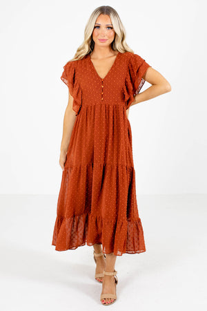 Rust Orange Boutique Dress.