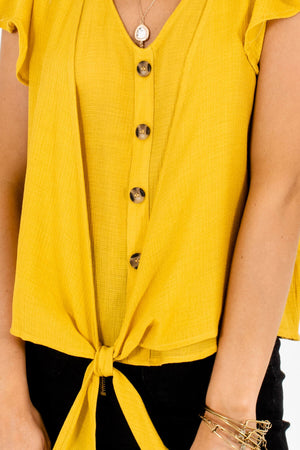Mustard Yellow Affordable Online Boutique Clothing for Women