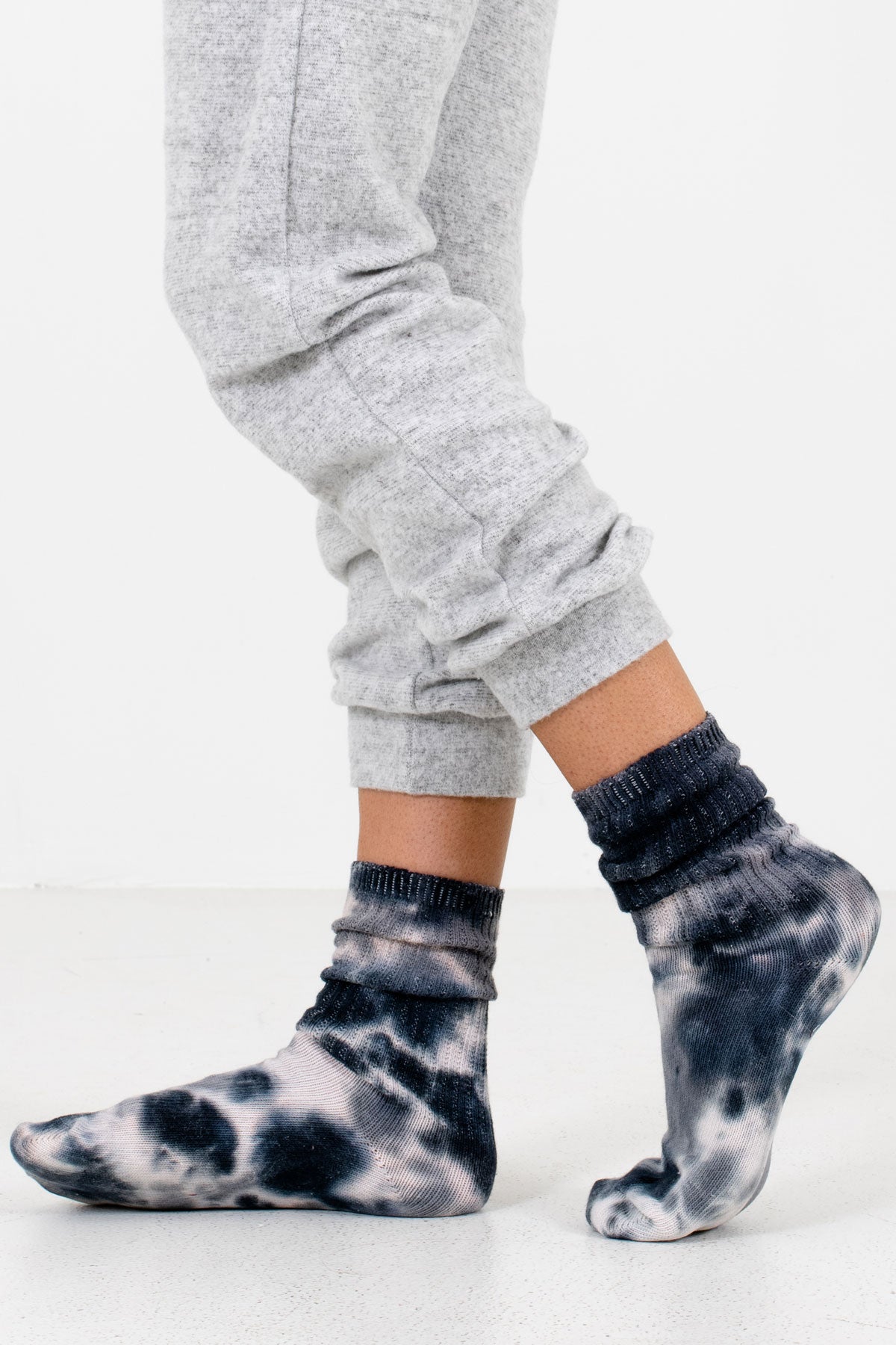 Women's Gray High-Quality Boutique Socks