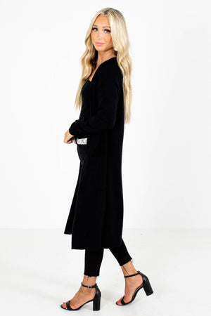 Black Cute and Comfortable Boutique Cardigans for Women