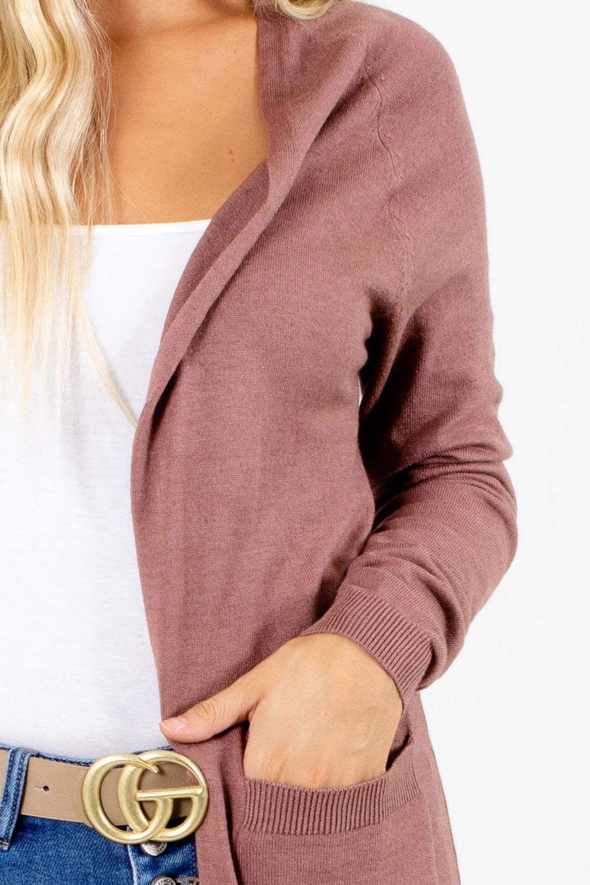 Mauve Cute and Comfortable Boutique Cardigans for Women