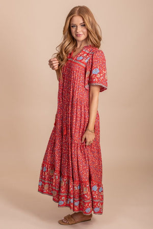 Cute flowy women's long dress