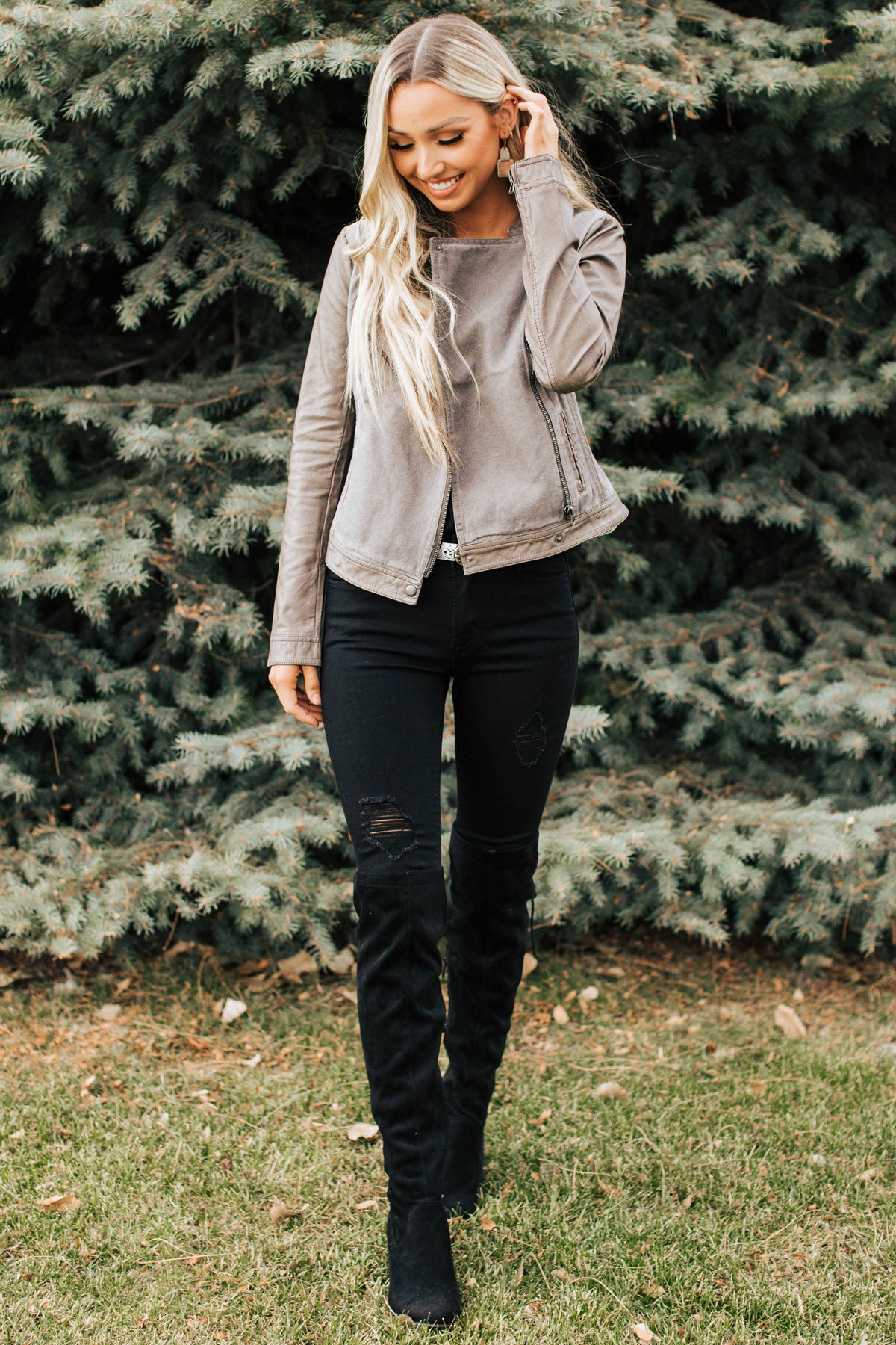 Women's Chic Leather Jacket for Fall
