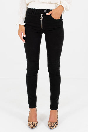 Black Denim Skinny Style Boutique Jeans for Women
